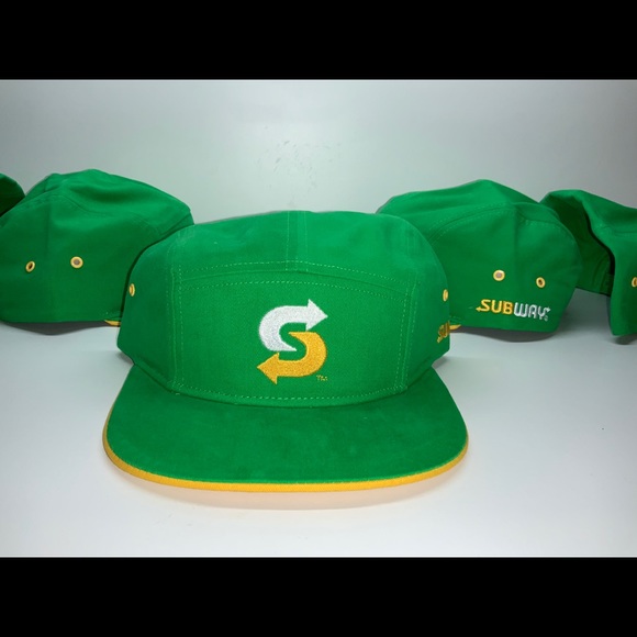 Subway Official Item SnapBack Work Hats 5 Total - Picture 2 of 9